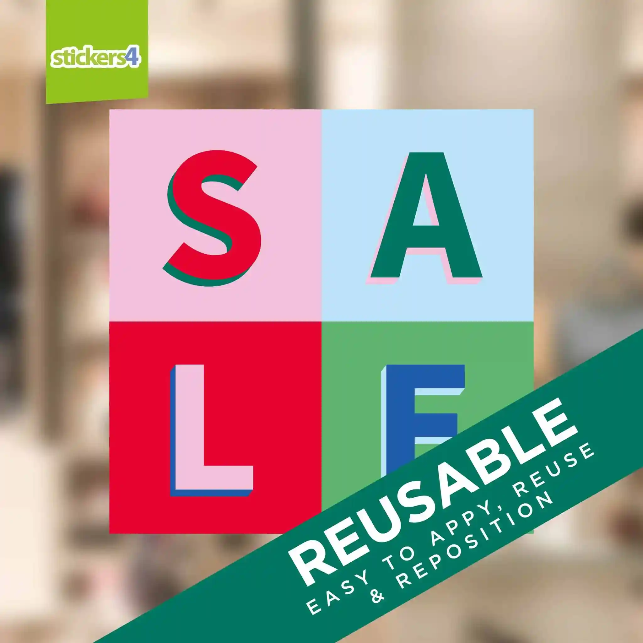 Summer Sale Window Stickers